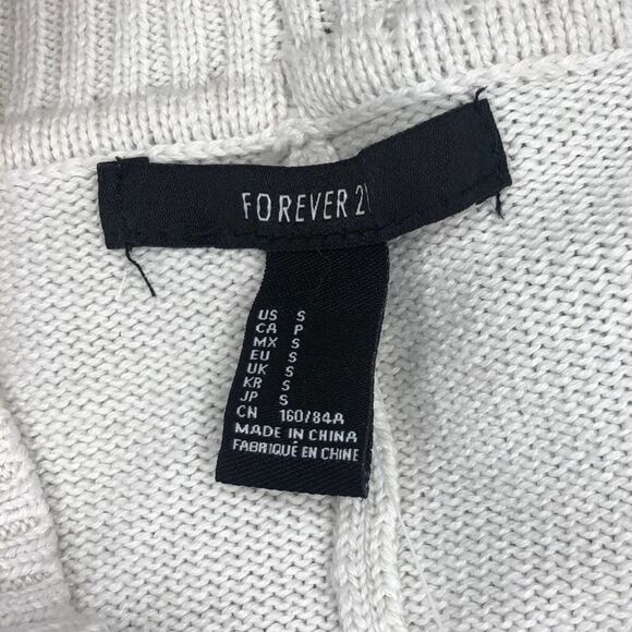 Forever 21 Chunky Grandpa Sweater Cream, Navy, and Red Size Small - Picture 10 of 12